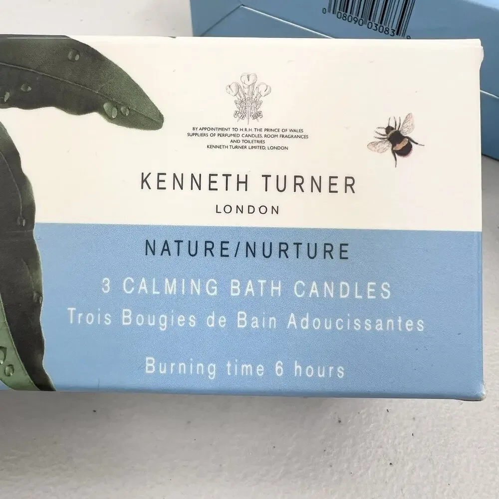 VINTAGE Kenneth Turner London 9 Votive Fragranced Calming Bath Candles